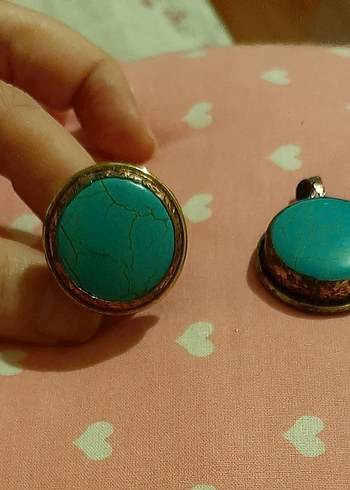 Yüzük ve kolye ucu cok iyi durumda - Görsel 2