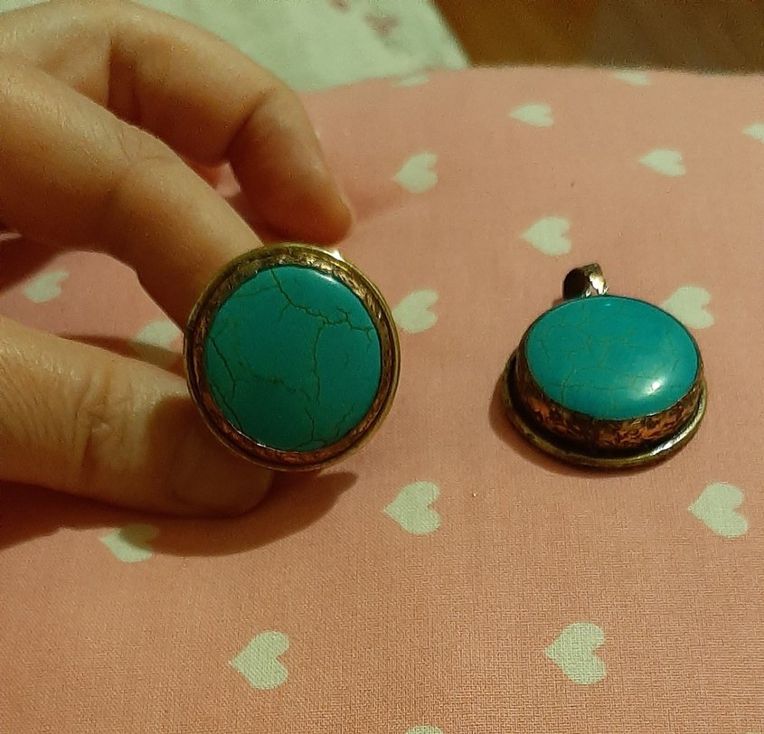 Yüzük ve kolye ucu cok iyi durumda - Görsel 2