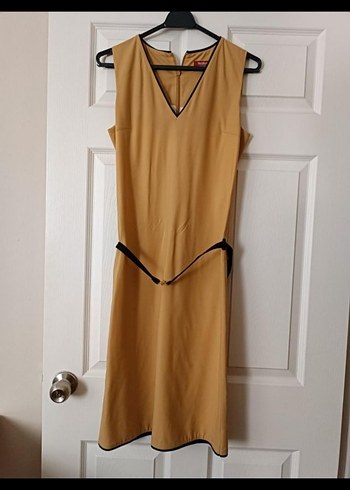 Network 36 bedene Uygun içi hardal elbise dışı kahverengi ceket - Görsel 3