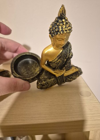 Altın Renkli Parlak Buda Figürleri Seti - Görsel 4