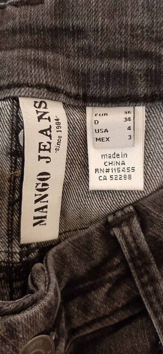 Mango 36 beden Antrasit renk Kot cok iyi durumda - Görsel 3