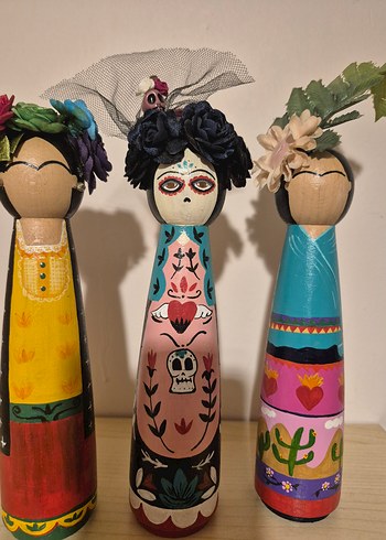 Renkli El Boyaması Figürin Seti - Görsel 2