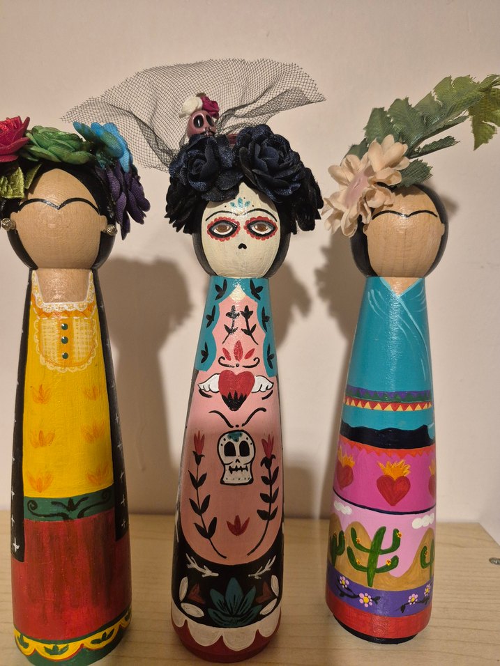 Renkli El Boyaması Figürin Seti - Görsel 2