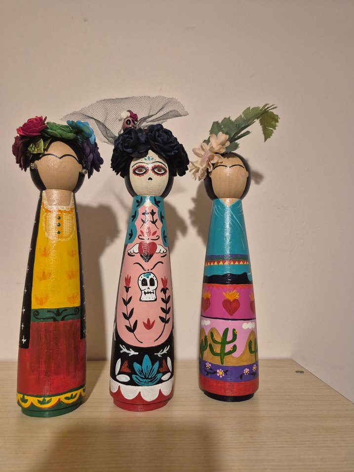 Renkli El Boyaması Figürin Seti - Görsel 3