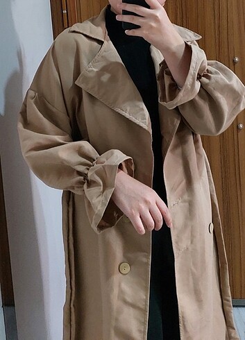 Camel trençkot