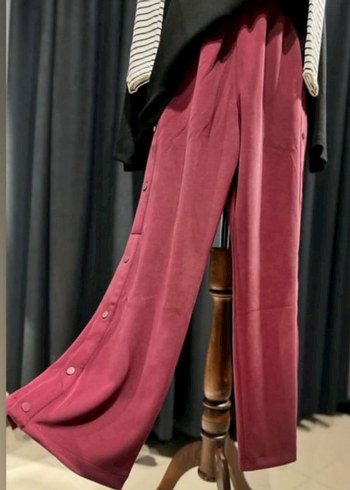 Çıtçıtlı Bordo oysho Kadın Pantolon