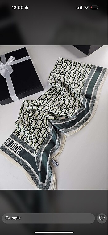 Dior Çift Taraflı 1000 İpek Şal