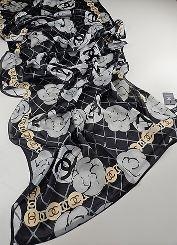 Chanel Çift Taraflı 1000 İpek Şal