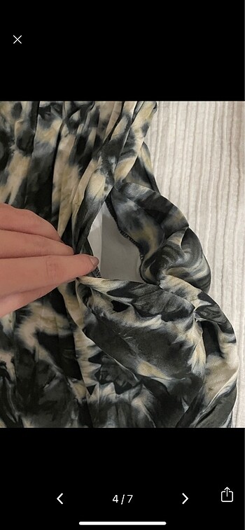 s Beden çeşitli Renk Zara Desenli Baharlık Mini Elbise