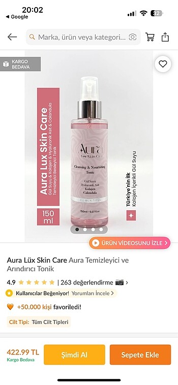 Diğer Kolajenli gül suyu