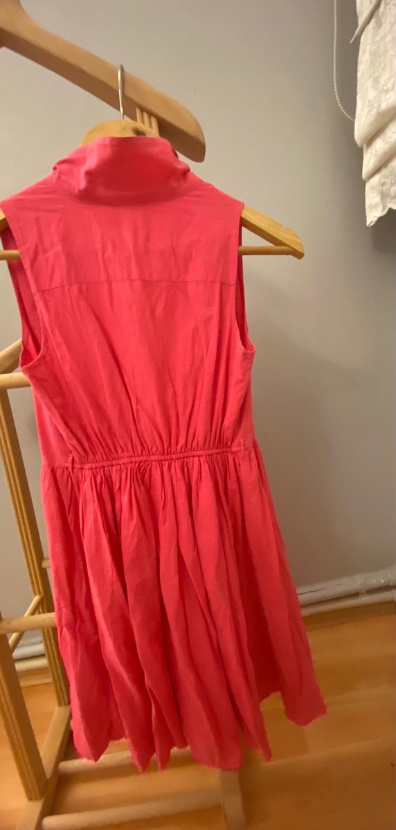 Pembe Kolsuz Uzun kız çocuk elbise - Görsel 2