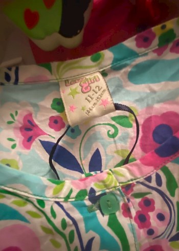 Çiçekli Bohem Kız Elbisesi, Kısa Kollu - Görsel 3