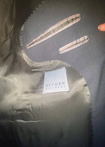 BEYMEN Gri Düğmeli Erkek Takım Elbise - Görsel 2