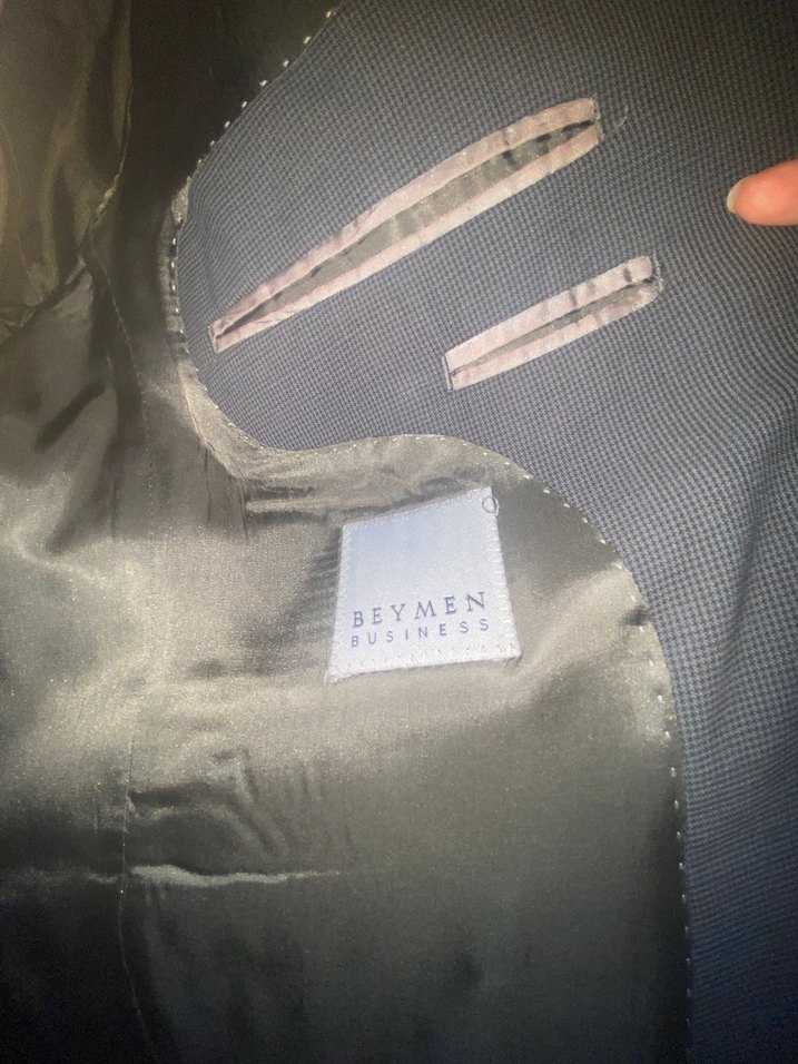 BEYMEN Gri Düğmeli Erkek Takım Elbise - Görsel 2