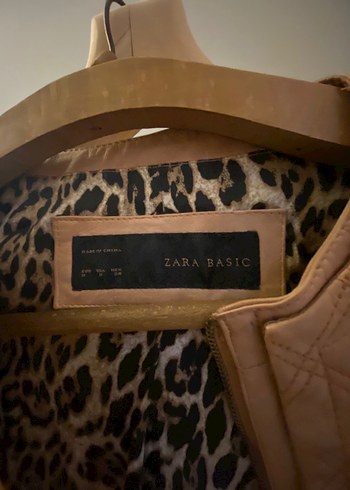 Bej Deri kız çocuk Ceketi,Sokak Stili - Görsel 2