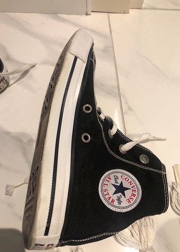 Bağcıklı Siyah Beyaz Spor Ayakkabı - Görsel 2