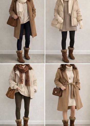 Kahverengi Süet Kürklü Kadın Bot - Görsel 3