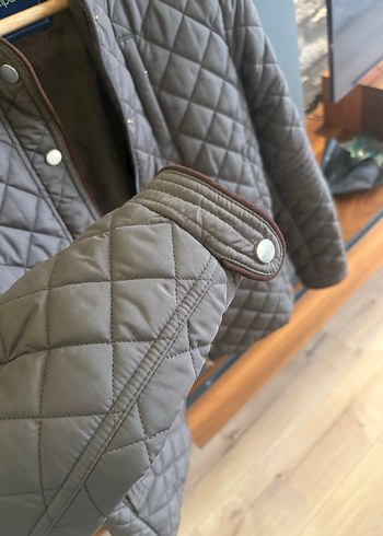 Haki  Kadın Ceket, Düğmeli, Midi Boy - Görsel 4