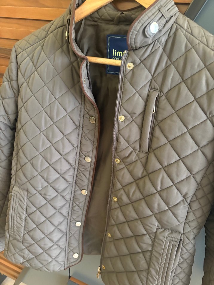 Haki  Kadın Ceket, Düğmeli, Midi Boy - Görsel 3