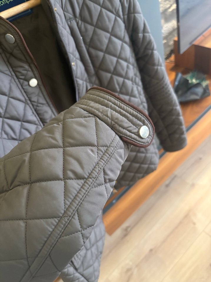 Haki  Kadın Ceket, Düğmeli, Midi Boy - Görsel 4