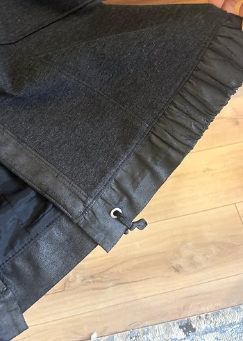 Düğmeli Gri baharlık ceket - Görsel 6