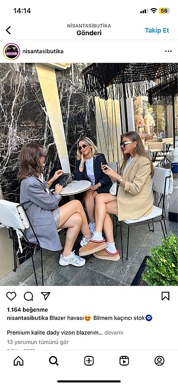 m Beden Blazer ceket