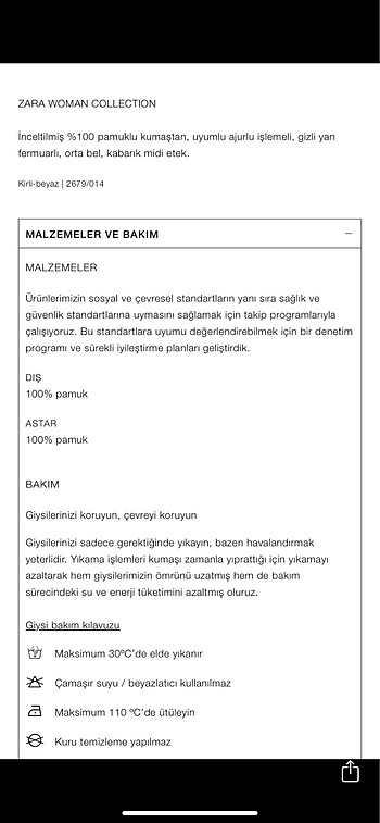 s Beden beyaz Renk Zara balon etek