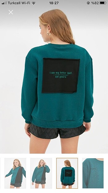 Trendyolmilla petrol sweatshirt