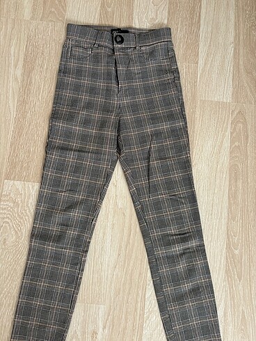 Zara ekose tayt pantolon