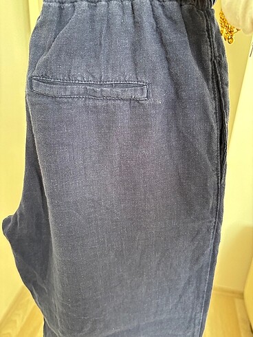 34 Beden Trendyolmilla lacivert keten pantolon