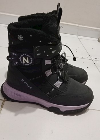 Kız Çocuk Siyah Desenli Goth Botlar - Görsel 2