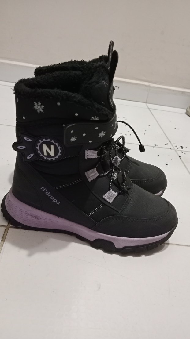 Kız Çocuk Siyah Desenli Goth Botlar - Görsel 2