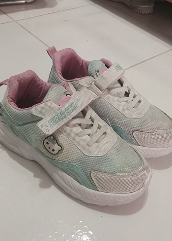 Kız Çocuk Beyaz Tie-Dye Spor Ayakkabı - Görsel 2