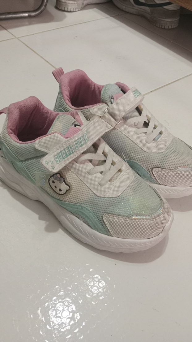 Kız Çocuk Beyaz Tie-Dye Spor Ayakkabı - Görsel 3