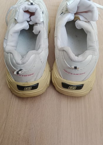 Beyaz Bağcıklı Kadın Spor Ayakkabı - Görsel 3