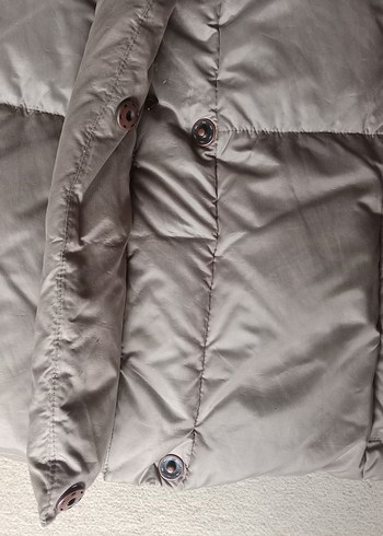 Düğmeli Gri Kadın Yelek - Görsel 4