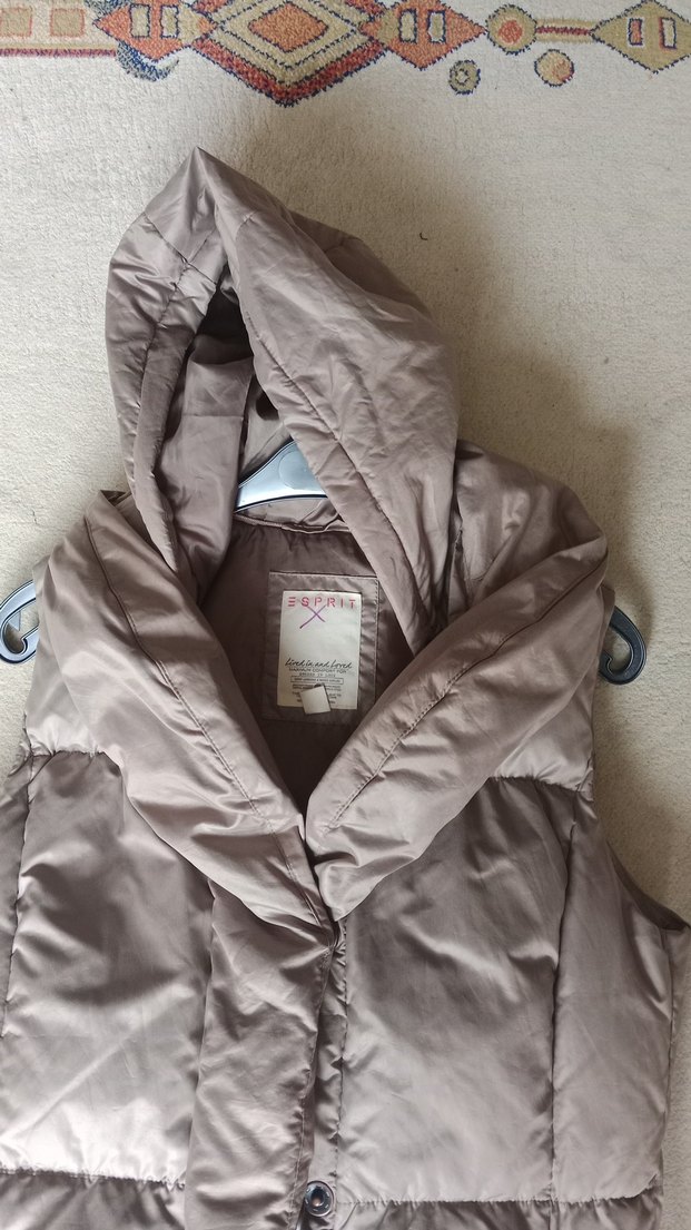 Düğmeli Gri Kadın Yelek - Görsel 5