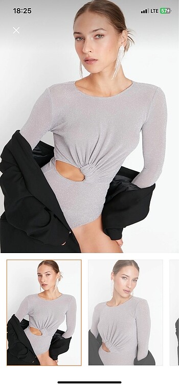 Trendyol & Milla Lila simli bodysuit