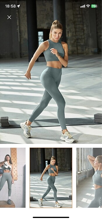 Haki seamless tayt