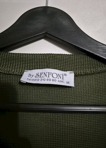 Kadın Haki Uzun Hırka - Görsel 4