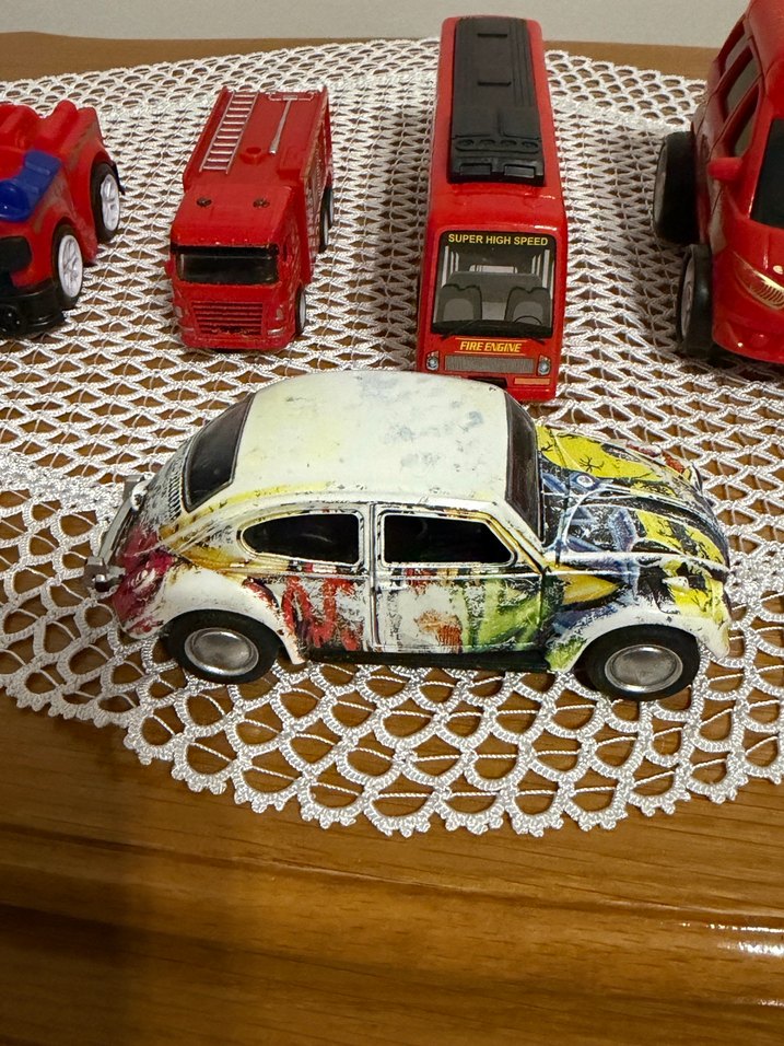 Kırmızı Renkli Oyuncak İtfaiye Araçları Seti - Görsel 2