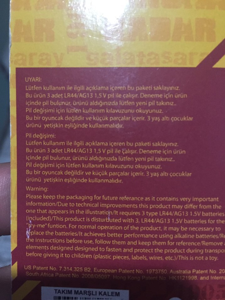 Galatasaray 1905 Temalı Renkli Tükenmez Kalem sesli - Görsel 4