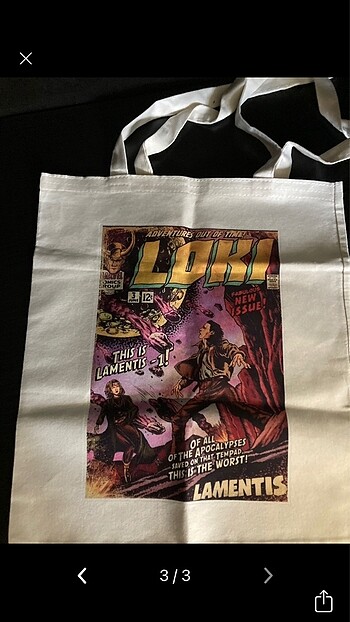  Beden Loki bez çanta özel tasarım
