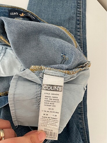 26 Beden mavi Renk Colin?s jean