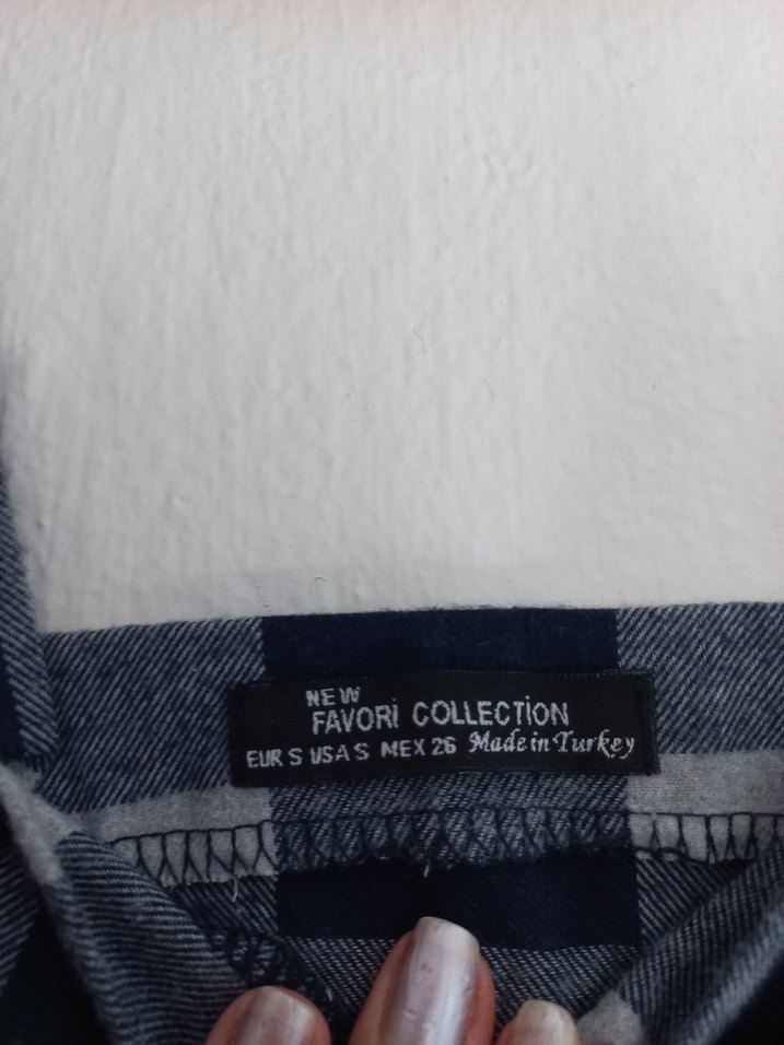 Gri Kareli Elbise - Görsel 4