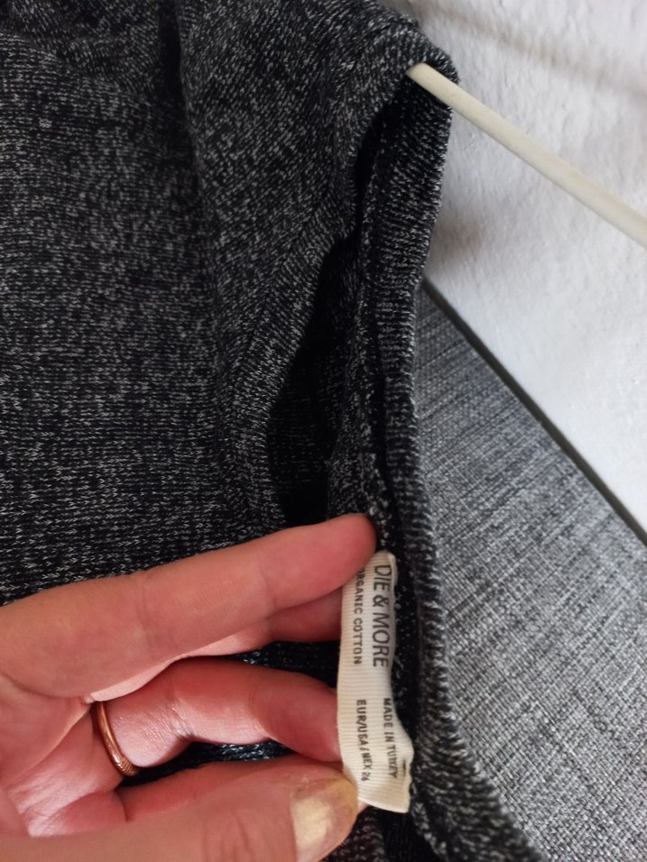 Gri Uzun Kollu Triko Kadın Kazak - Görsel 5