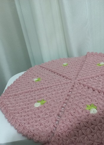 Pembe Örgü Banyo Lifi - Görsel 5