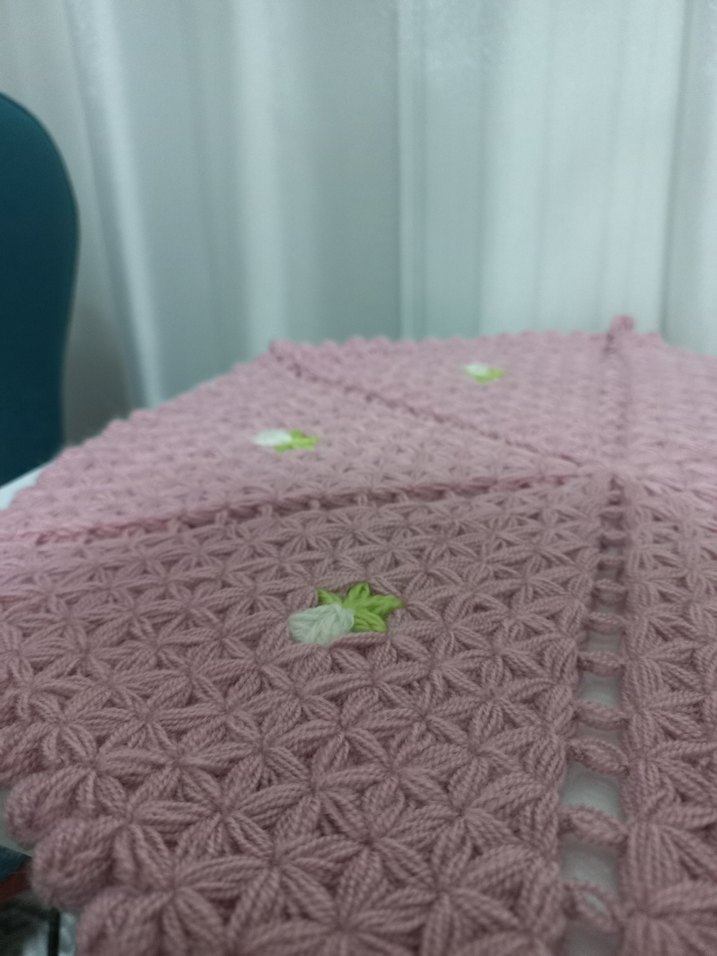 Pembe Örgü Banyo Lifi - Görsel 2