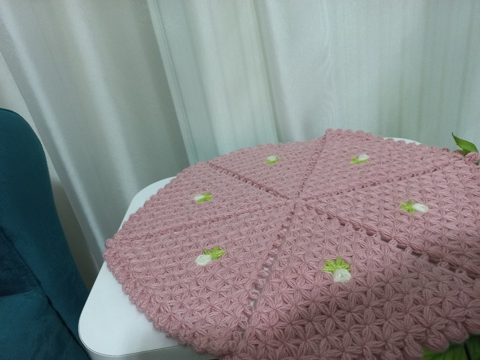 Pembe Örgü Banyo Lifi - Görsel 5