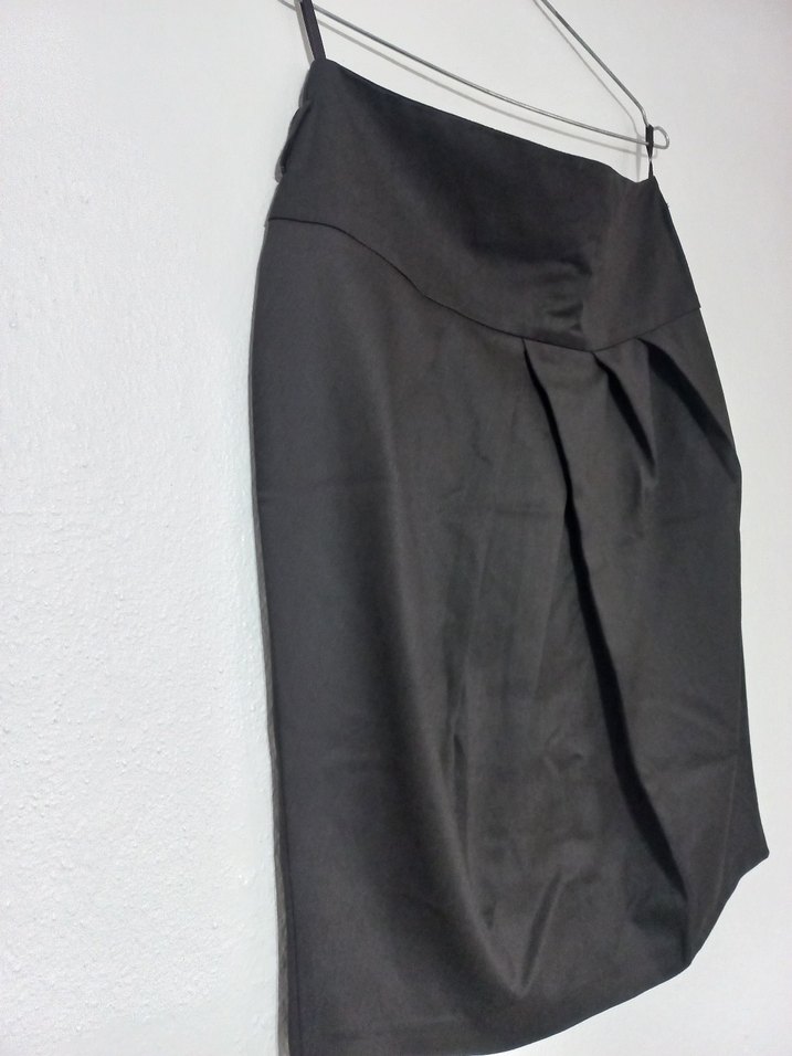 Füme Pileli Midi Kalem Etek - Görsel 2